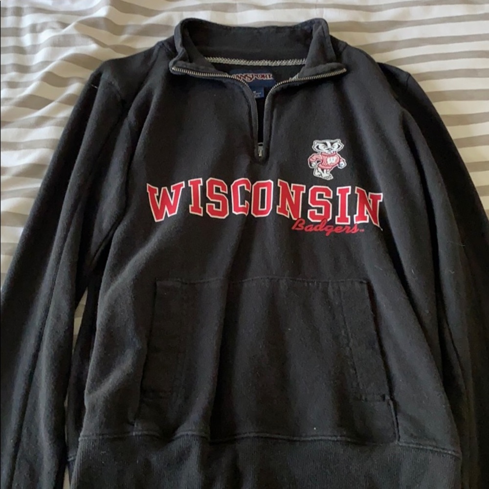 University of Wisconsin 3/4 Zip-Up Pullover